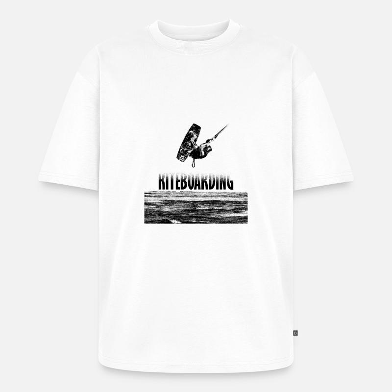 Kitesurf - Unisex Premium Oversized Bio T-Shirt - Weiß