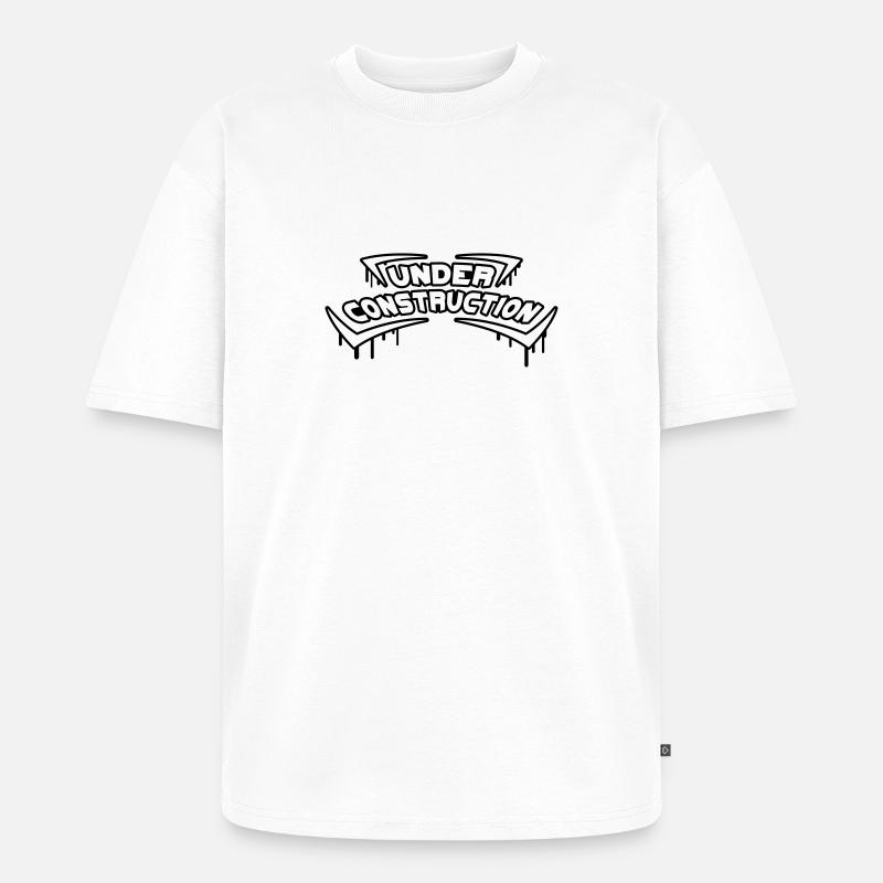 Under Construction - Unisex Premium Oversized Bio T-Shirt - Weiß