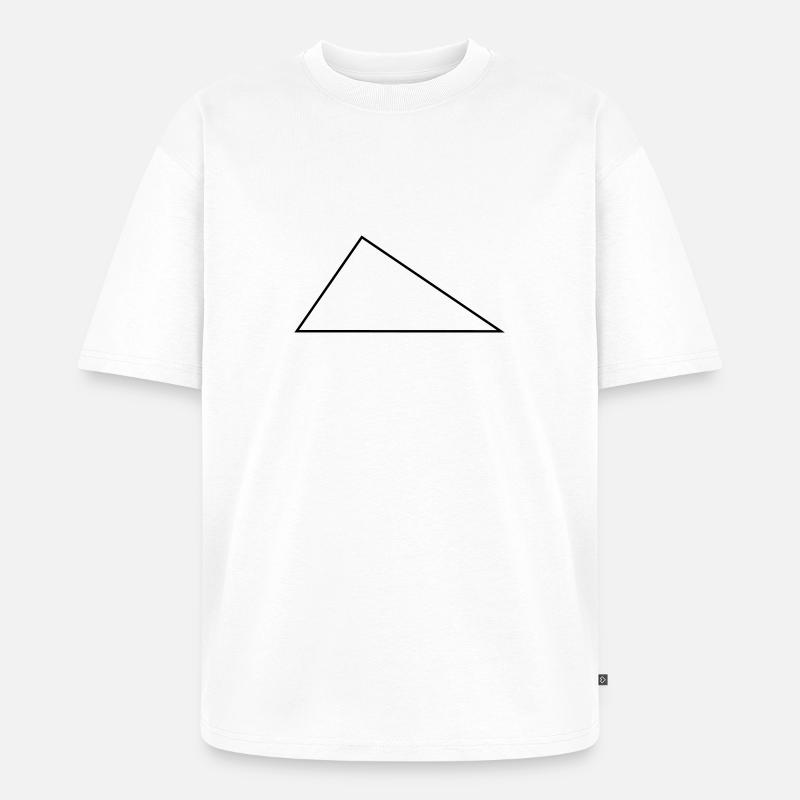 Right Triangle / / frame / / triangles - Unisex Premium Oversized Organic T-Shirt - white