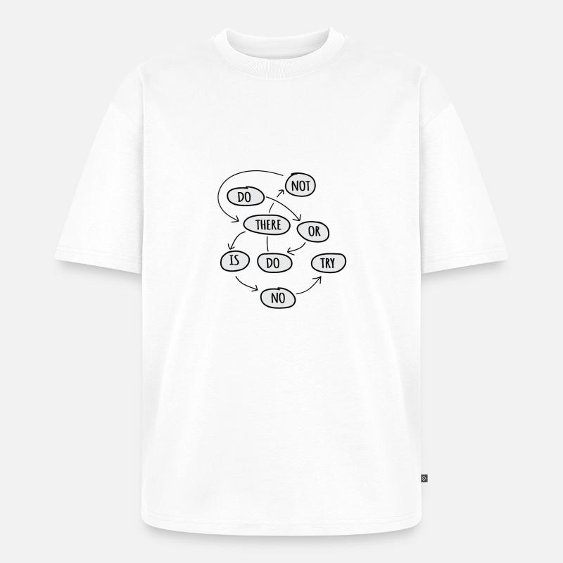 tun oder nicht tun - Unisex Premium Oversized Bio T-Shirt - Weiß
