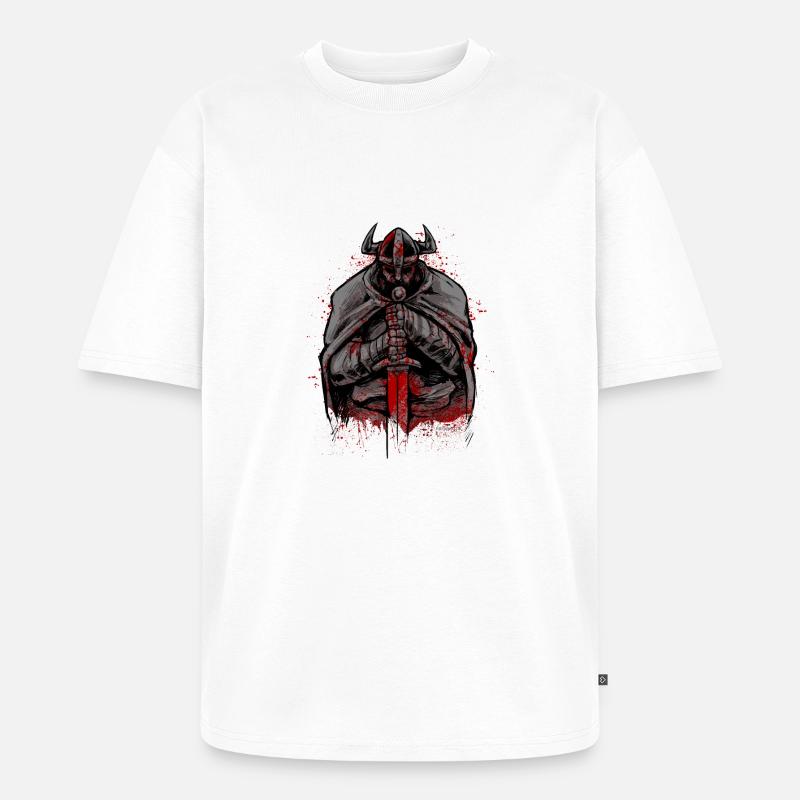 Vikinger Walhalla Odin Wikinger Geschenk - Unisex Premium Oversized Bio T-Shirt - Weiß