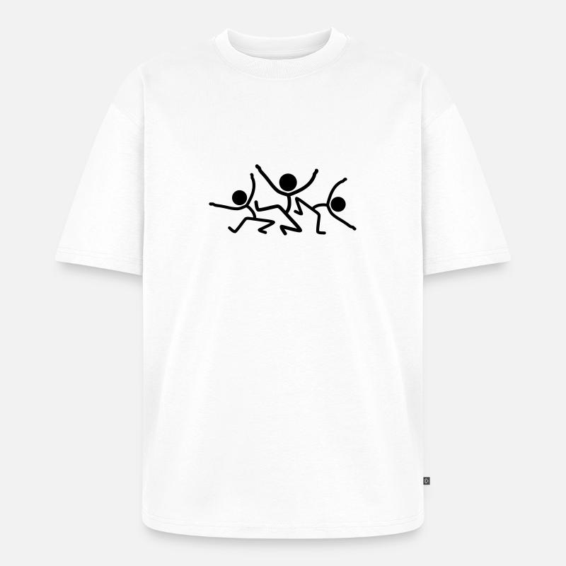 Dancing Party Team - Unisex Premium Oversized Bio T-Shirt - Weiß