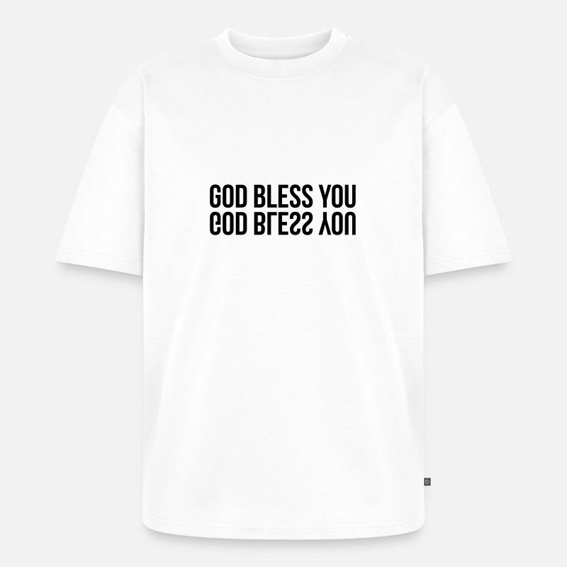 chrétien / chrétienne / catholique / religion - T-shirt Premium bio oversize Unisexe - blanc