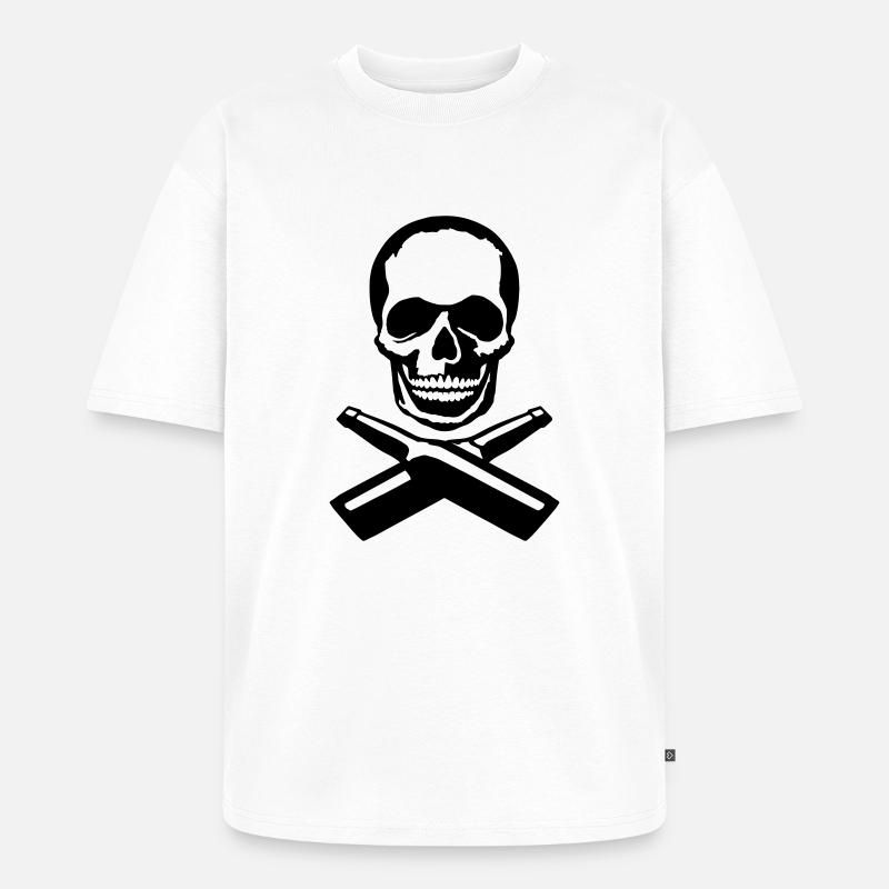 jolly drunker - Unisex Premium Oversized Bio T-Shirt - Weiß