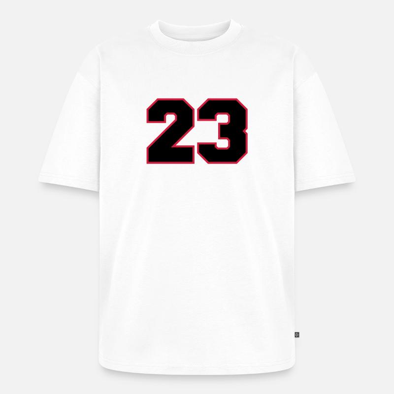 number23 - Unisex Premium Oversized Bio T-Shirt - Weiß