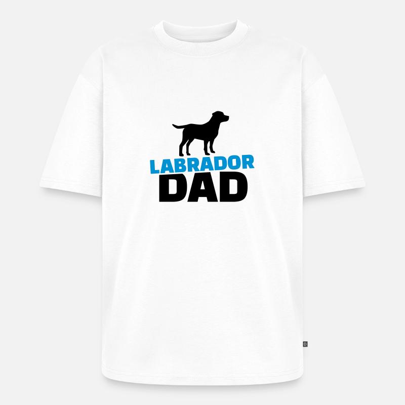 Labrador - Unisex Premium Oversized Bio T-Shirt - Weiß