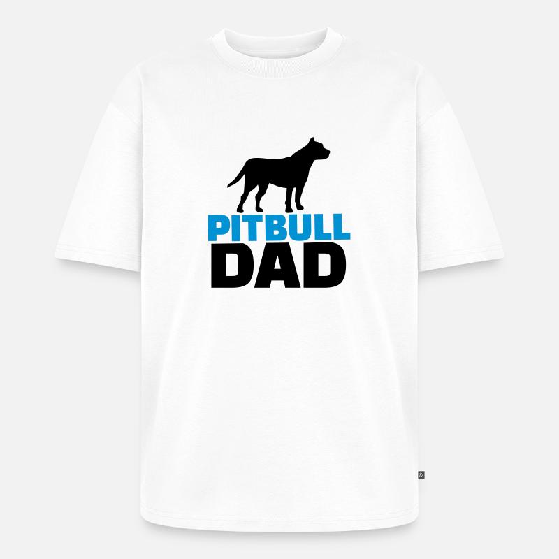 Pitbull - Unisex Premium Oversized Bio T-Shirt - Weiß