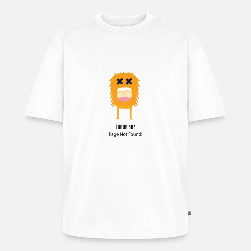 Error 404 - Unisex Premium Oversized Bio T-Shirt - Weiß