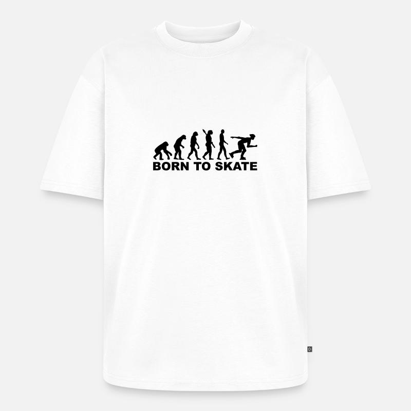 Evolution Inline Skating - Unisex Premium Oversized Bio T-Shirt - Weiß