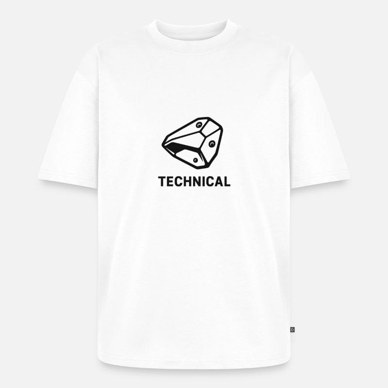 Technikal Boulder - Unisex Premium Oversized Bio T-Shirt - Weiß