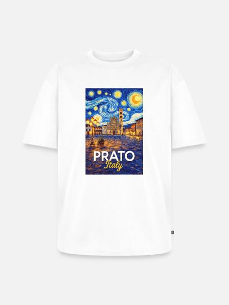 Prato, Italy. - Unisex Premium Oversized Organic T-Shirt - white