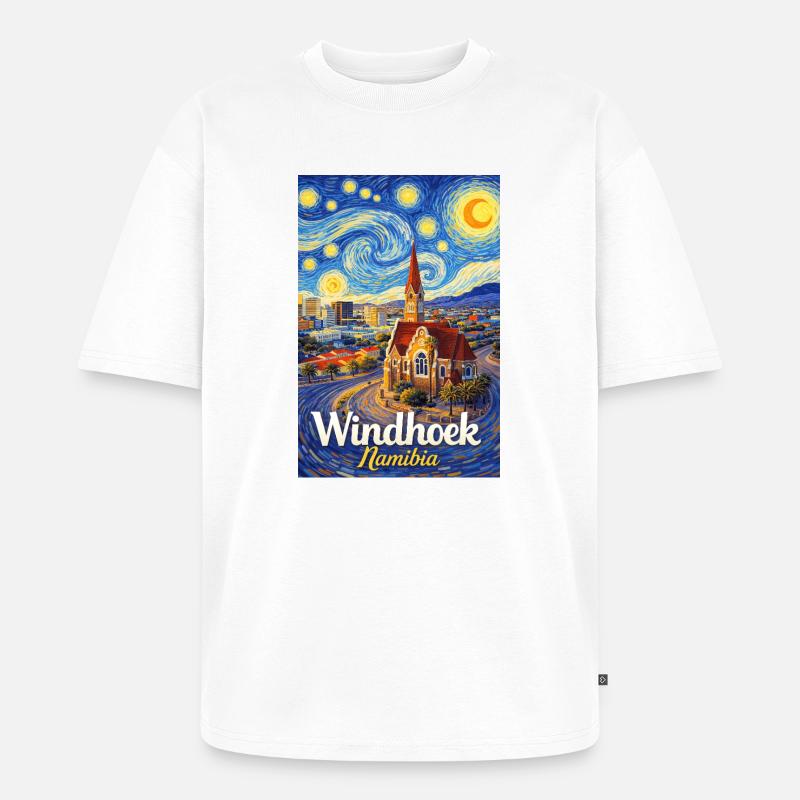 Windhoek Namibia - Unisex Premium Oversized Bio T-Shirt - Weiß