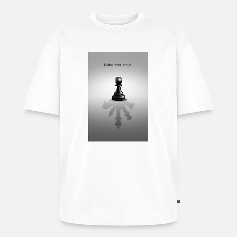 Make Your Move Minimal Mindset Design - Unisex Premium Oversized Bio T-Shirt - Weiß