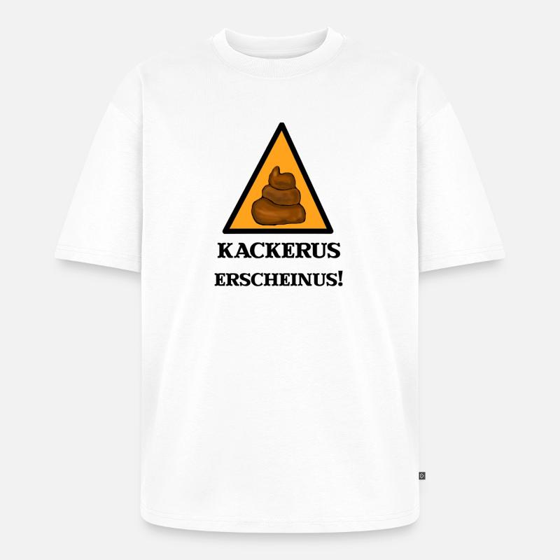 Kackerus Erscheinus - Unisex Premium Oversized Bio T-Shirt - Weiß