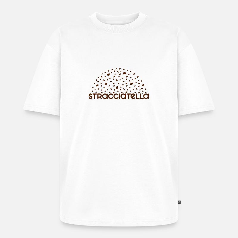 Stracciatella - Anpassbare - Unisex Premium Oversized Bio T-Shirt - Weiß