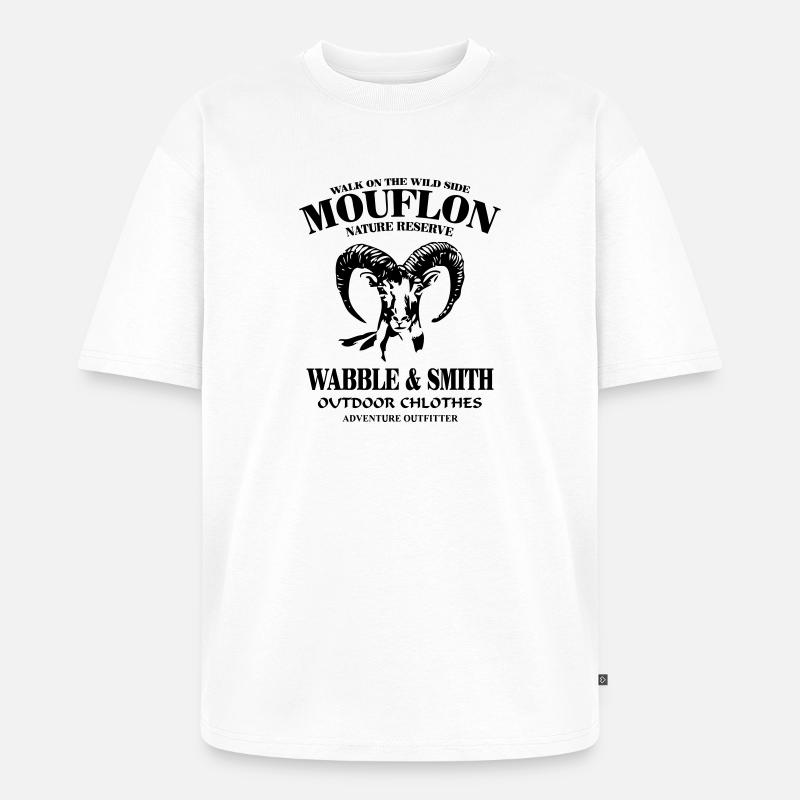 Mouflon - Unisex Premium Oversized Bio T-Shirt - Weiß