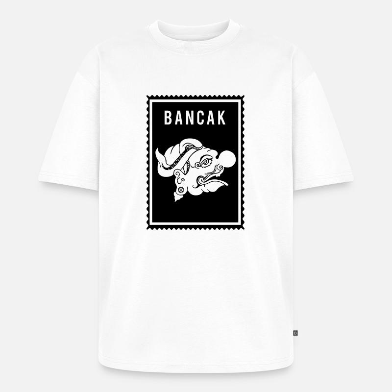 Bancak - Wayang - Unisex Premium Oversized Bio T-Shirt - Weiß