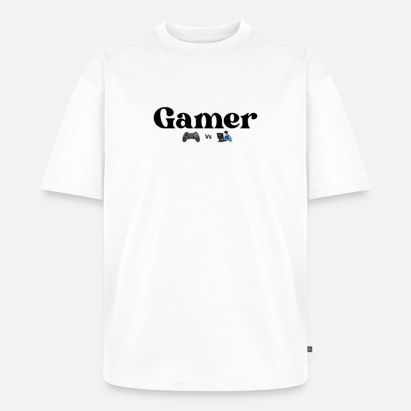 Controller VS PC - Unisex Premium Oversized Bio T-Shirt - Weiß