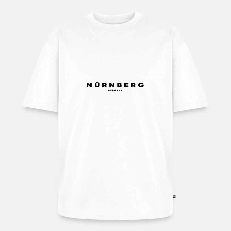 Nürnberg - Unisex Premium Oversized Bio T-Shirt - Weiß
