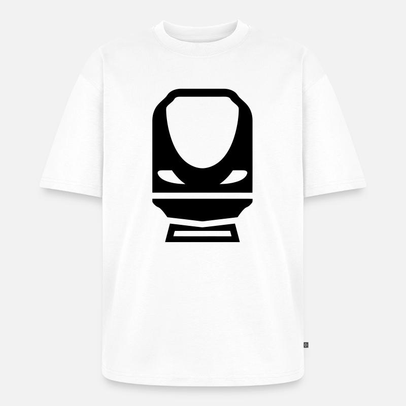 Eisenbahner / Eisenbahnen / Eisenbahn / Bahn - Unisex Premium Oversized Bio T-Shirt - Weiß
