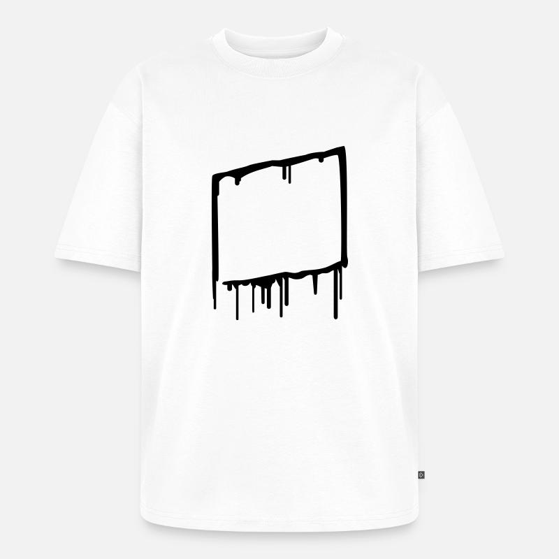 graffiti_frame - Unisex Premium Oversized Bio T-Shirt - Weiß
