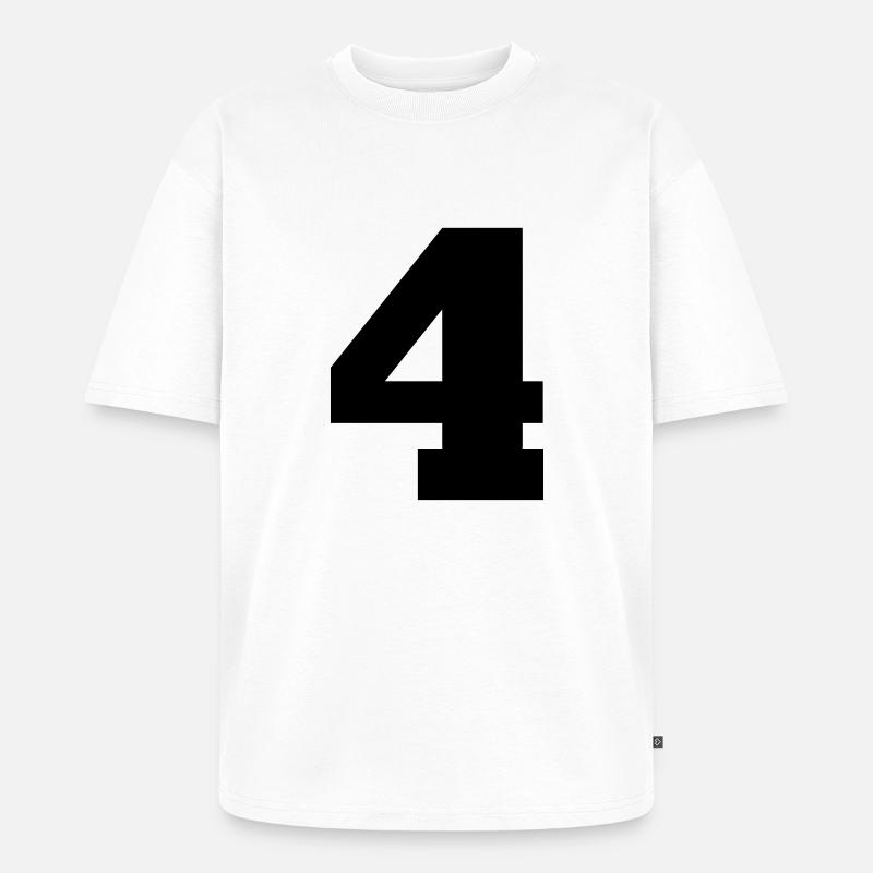 4.4 - Unisex Premium Oversized Bio T-Shirt - Weiß