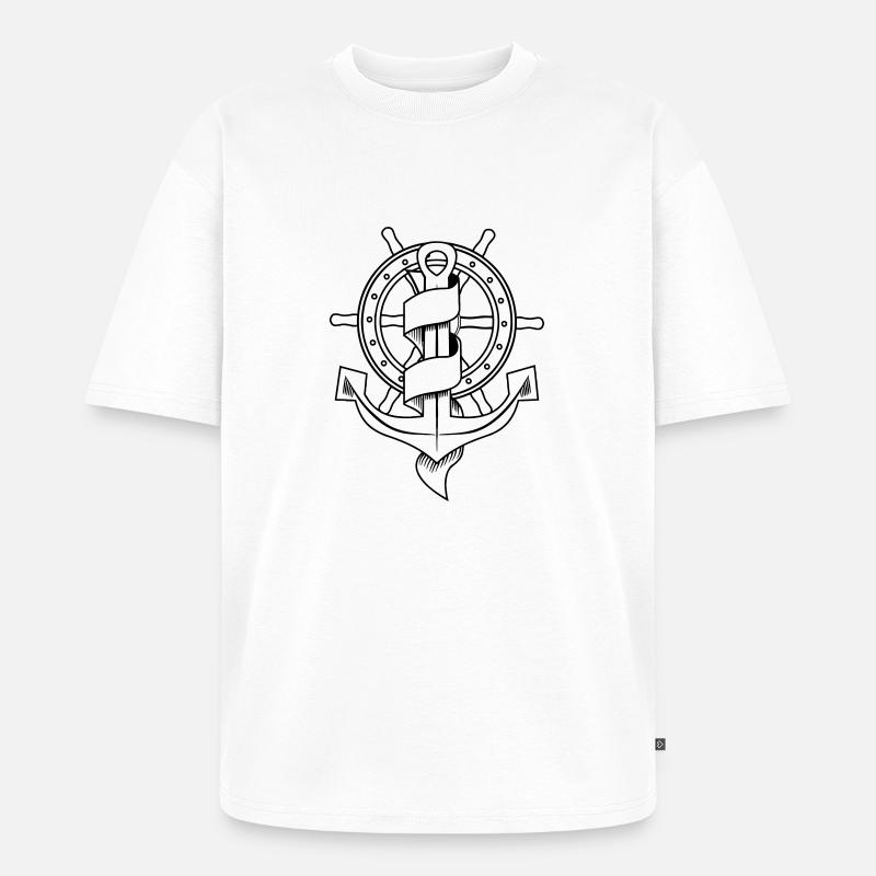 klassic_tattoo_vector - Unisex Premium Oversized Bio T-Shirt - Weiß