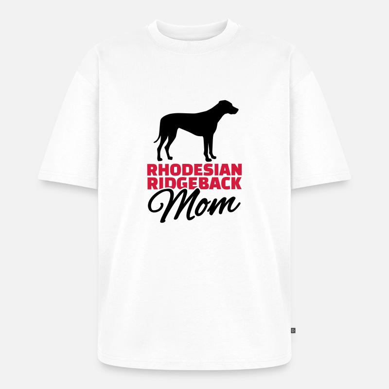 Rhodesian Ridgeback - Unisex Premium Oversized Bio T-Shirt - Weiß