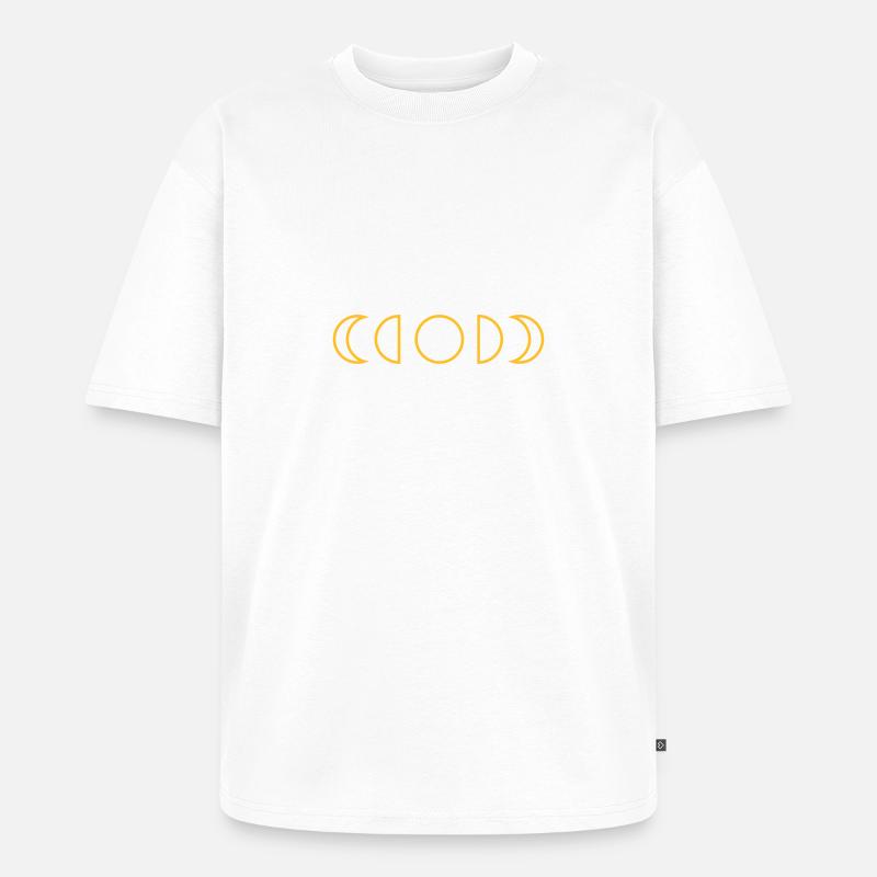 Mond - Unisex Premium Oversized Bio T-Shirt - Weiß
