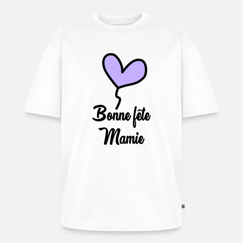 OMA. MUTTERTAG - Unisex Premium Oversized Bio T-Shirt - Weiß