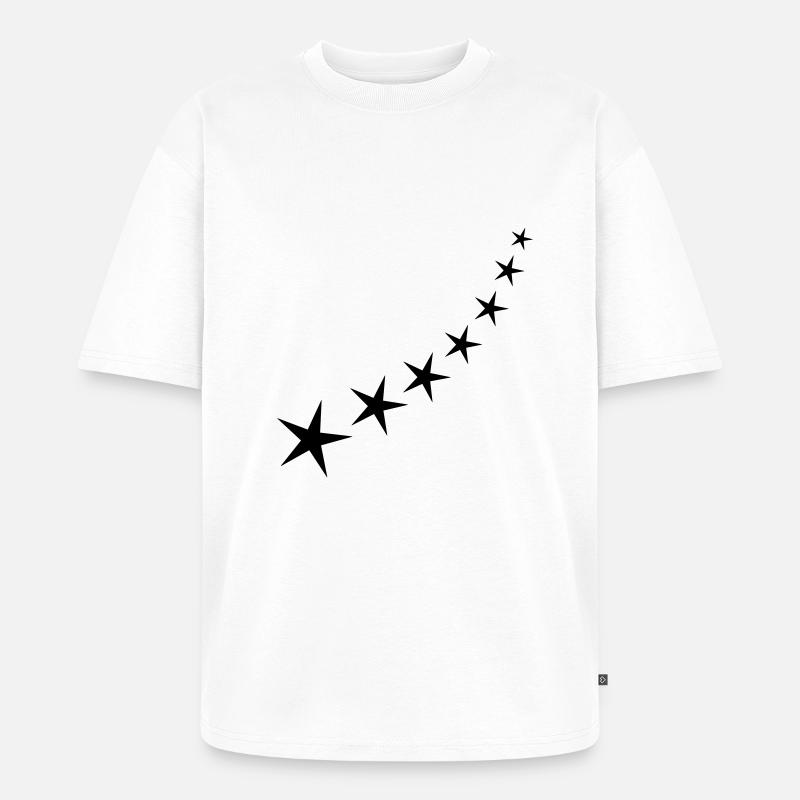Sternenbogen - Unisex Premium Oversized Bio T-Shirt - Weiß