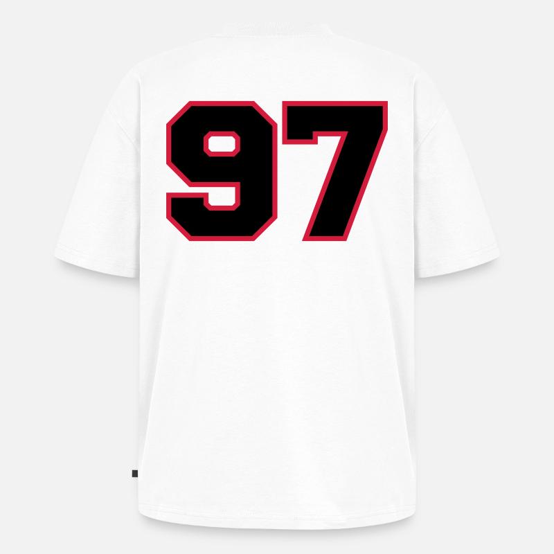 number97 - Unisex Premium Oversized Bio T-Shirt - Weiß