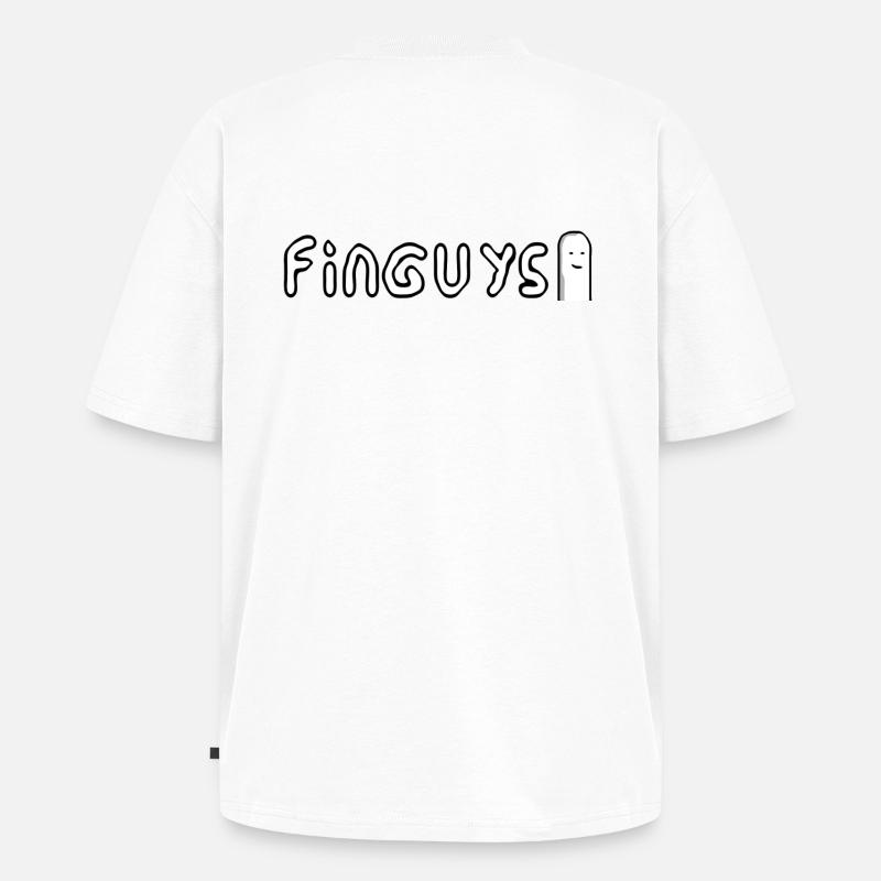 finguys - T-shirt Premium bio oversize Unisexe - blanc