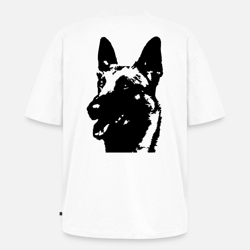 Malinois - Unisex Premium Oversized Bio T-Shirt - Weiß