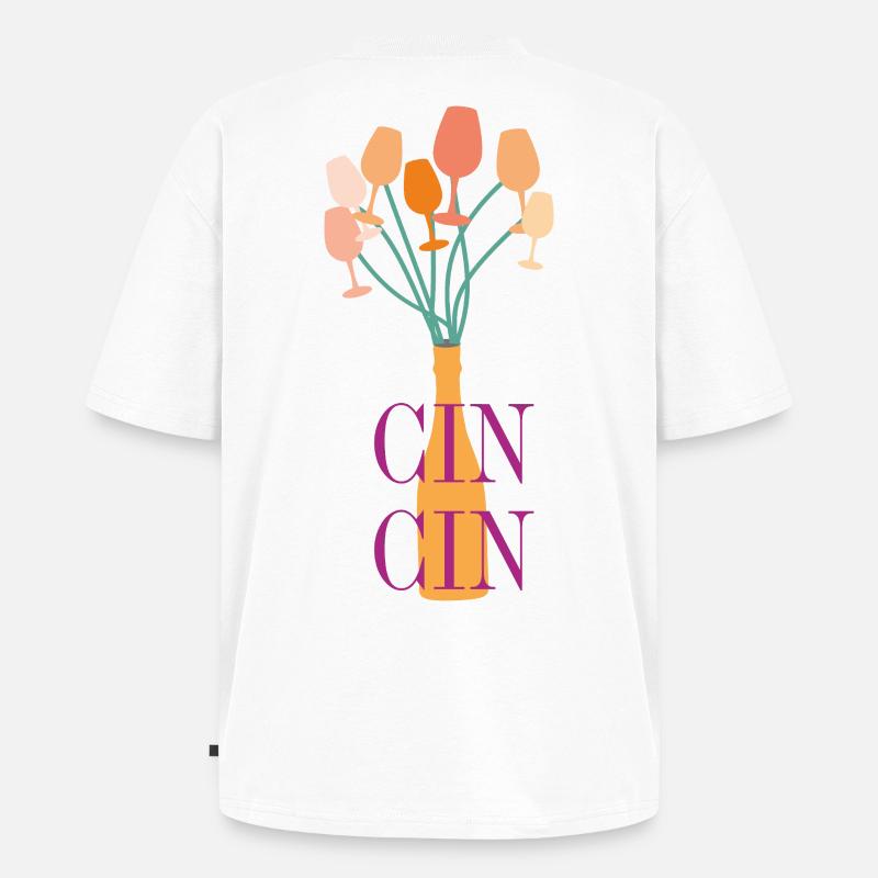 Aperitif Typografie - Unisex Premium Oversized Bio T-Shirt - Weiß
