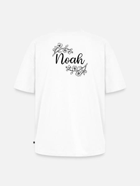 Noah | Name of Name | Vectorgraphic ! - Unisex Premium Oversized Organic T-Shirt - white
