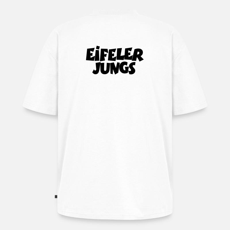Eifeler Jungs aus der Eifel - Unisex Premium Oversized Bio T-Shirt - Weiß