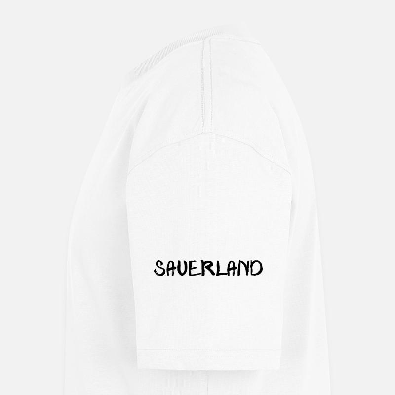 echt.SAUERLAND pur schwatt 2 - Unisex Premium Oversized Bio T-Shirt - Weiß