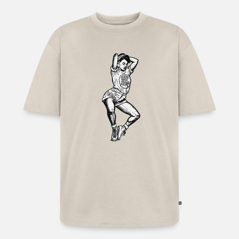 Danseuse #16 - T-shirt Premium bio oversize Unisexe - beige