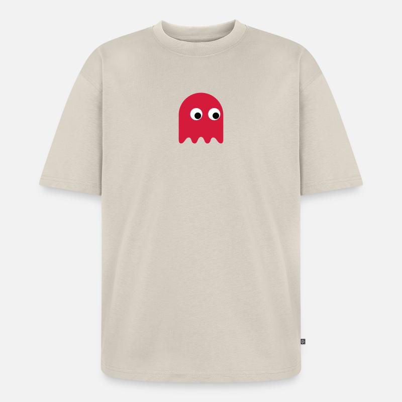 Game Classics Ghost - Unisex Premium Oversized Bio T-Shirt - Beige