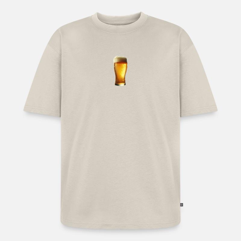 Ein eiskaltes Bier - Unisex Premium Oversized Bio T-Shirt - Beige