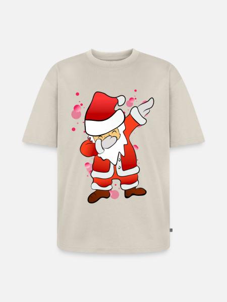 Dabbing Nicholas - Unisex Premium Oversized Organic T-Shirt - beige