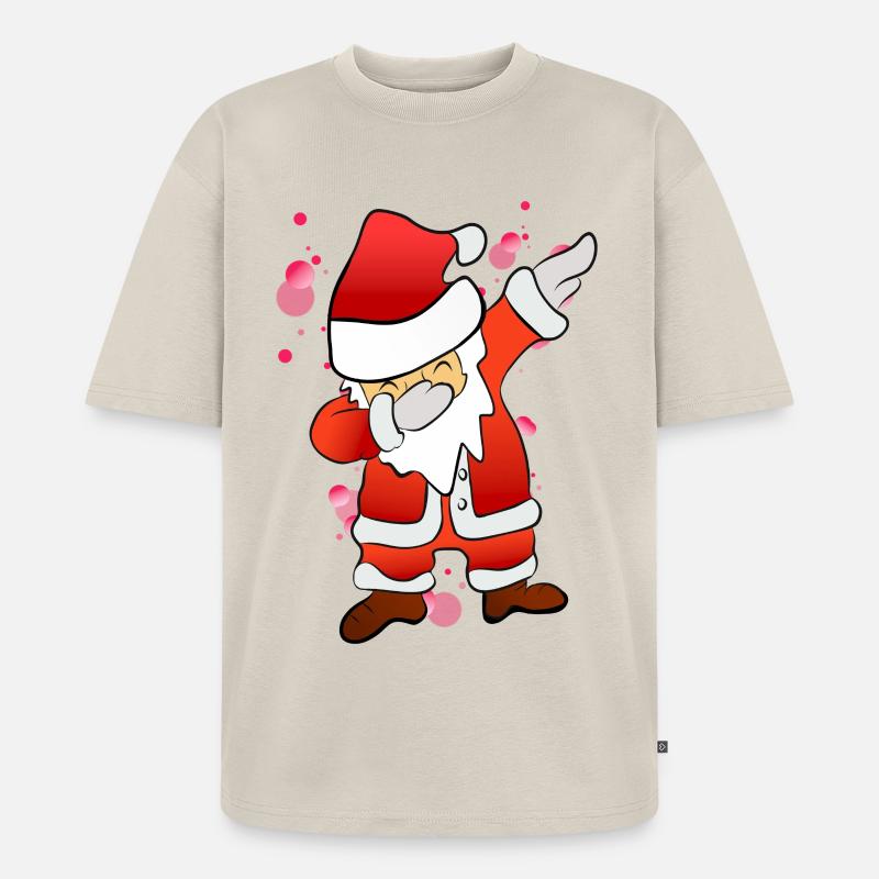 Dabbing Nicholas - Unisex Premium Oversized Organic T-Shirt - beige