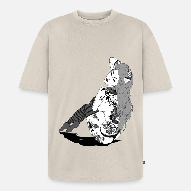 882EB5CC 391F 4E34 A595 06EB4ADAD40E - Unisex Premium Oversized Bio T-Shirt - Beige