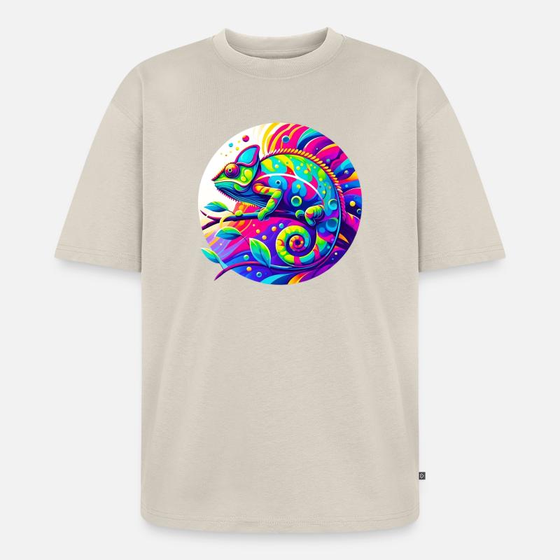 Chamäleon - Unisex Premium Oversized Bio T-Shirt - Beige
