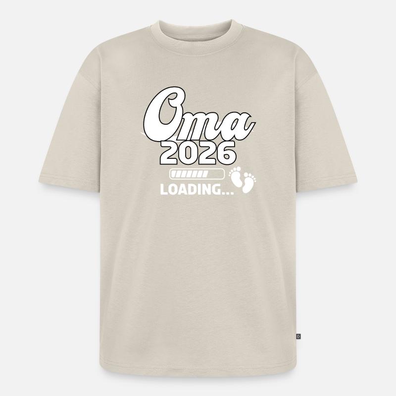 Oma 2026 Loading Design - Unisex Premium Oversized Bio T-Shirt - Beige