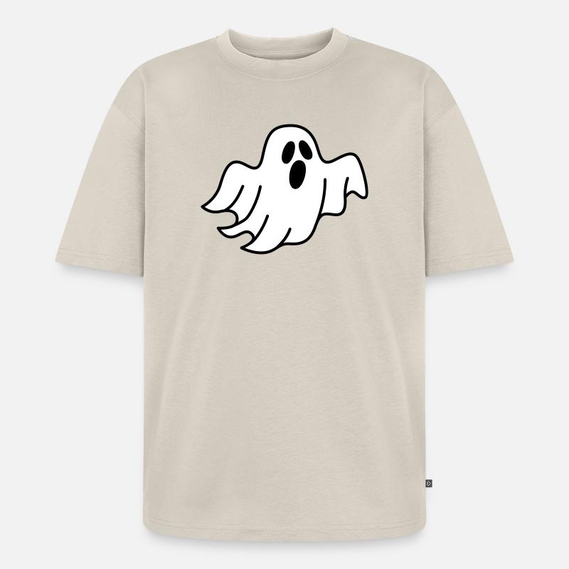 Geist oder Gespenst - Unisex Premium Oversized Bio T-Shirt - Beige