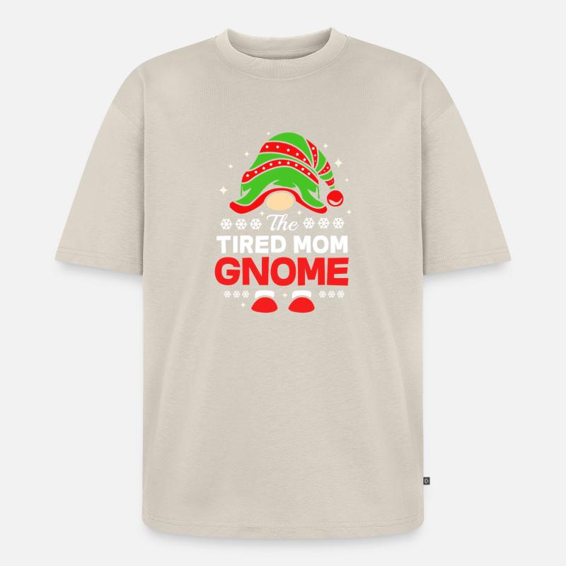 Gnom Mutter Mama - Unisex Premium Oversized Bio T-Shirt - Beige