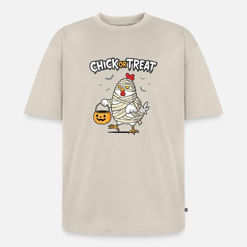 Küken oder Leckerli - Unisex Premium Oversized Bio T-Shirt - Beige