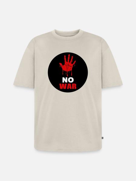 No War - T-shirt Premium bio oversize Unisexe - beige